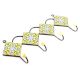 Yellow And Turquoise Tiny Flower Ceramic Tiles Hooks Online